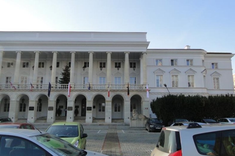 Pałac Lubomirskich w Warszawie - oczyszczona fasada budynku